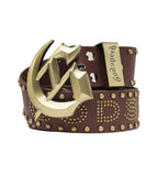 Godspeed Forged GS Studded Belt Brown