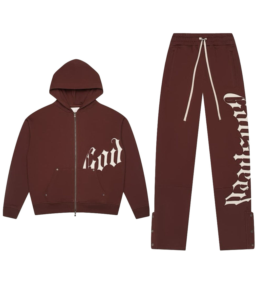 Godspeed OG Logo Sweatsuit V2 Brown/White